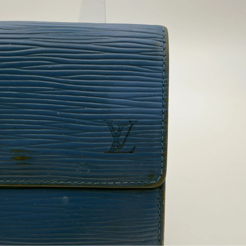 Louis Vuitton Blue Epi Leather Tri-Fold Wallet | Unisex | Pre-Owned |